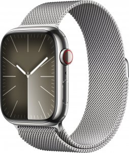 Smartwatch Apple Watch 9 GPS + Cellular 45mm Silver Stainless Steel Srebrny  (MRMQ3QP/A) 1
