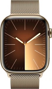 Smartwatch Apple Watch 9 GPS + Cellular 45mm Gold Stainless Steel Złoty  (MRMU3QP/A) 2