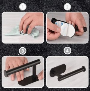 KBE ZŁOTY UCHWYT WIESZAK NA PAPIER TOALETOWY 5