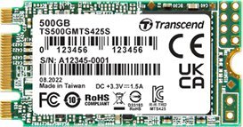 Dysk SSD Transcend MTS425S 500GB M.2 2242 SATA III (LE15) 1