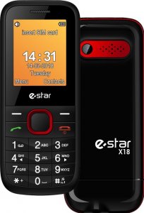 Telefon komórkowy Estar eSTAR Feature Phone X18 Red Dual SIM 1