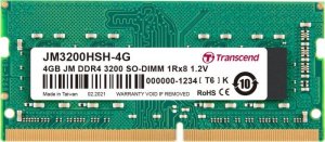 Pamięć do laptopa Transcend Transcend JetRam JM3200HSH-4G moduł pamięci 4 GB 1 x 4 GB DDR4 3200 Mhz 1