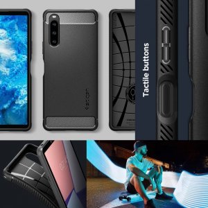 Spigen Rugged Armor Sony Xperia 10 V czarny/czarny ACS06202 4