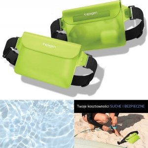 Spigen Universal Waterproof Case & Waist Bag Zielone AMP06023 3