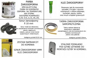 Hurtex Klej żaroodporny do szyb kominkowych ceramiczny 3