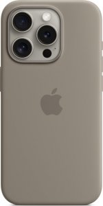Apple Etui Apple Silicone Case na iPhone 15 Pro MagSafe popielaty brąz 1