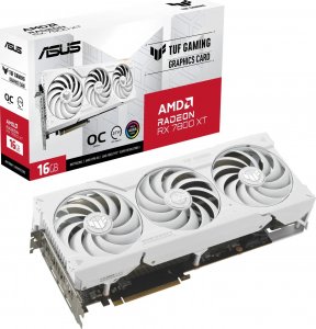 Karta graficzna Asus TUF Gaming Radeon RX 7800 XT OC White 16GB GDDR6 (TUF-RX7800XT-O16G-WHITE-GAMING) 1