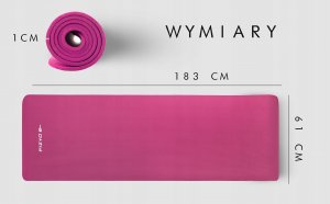 Fizyo MATA GIMNASTYCZNA ĆWICZEŃ YOGI GRUBA GUMY OPOROWE 4