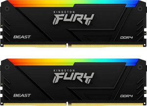 Pamięć Kingston Fury Beast RGB, DDR4, 32 GB, 3200MHz, CL16 (KF432C16BB12AK2/32) 2