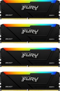 Pamięć Kingston Fury Beast RGB, DDR4, 64 GB, 3200MHz, CL16 (KF432C16BB12AK4/64) 2