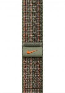 Apple Opaska sportowa Nike w kolorze sekwoi/pomarańczowym do koperty 45 mm 1