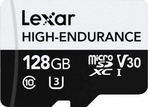 Karta Lexar High-Endurance MicroSDXC 128 GB Class 10 UHS-I/U3 V30 (LMSHGED128G-BCNNG) 1