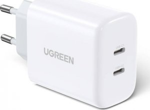 Ładowarka Ugreen Ładowarka sieciowa UGREEN CD243, 2x USB-C, 40W (biała) 1