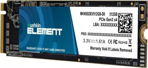 Dysk SSD Mushkin Element 512GB M.2 2280 PCI-E x4 Gen3 NVMe (MKNSSDEV512GB-D8) 3