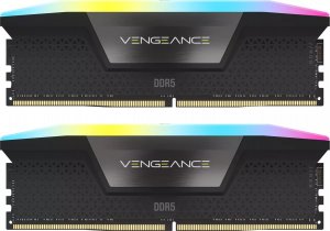 Pamięć Corsair Vengeance RGB, DDR5, 32 GB, 6600MHz, CL38 (CMH32GX5M2B6600C38) 1