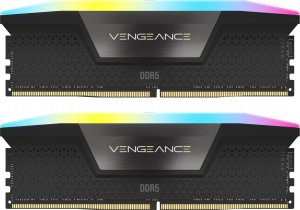 Pamięć Corsair Vengeance RGB, DDR5, 32 GB, 6000MHz, CL36 (CMH32GX5M2B6000C36) 1