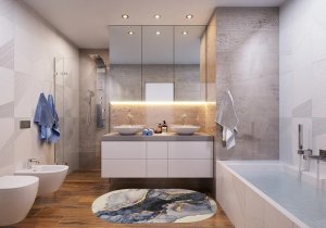 Iteams4Now Mata antypoślizgowa 60x90cm niebieski 2