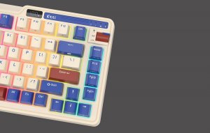 Klawiatura Royal Kludge Klawiatura mechaniczna Royal Kludge KZZI K75 pro RGB, Moment Switch (retro-niebieska) 8