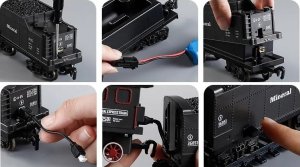 Madej Zestaw z pociągiem 48 elementów smoke, light, sound 12