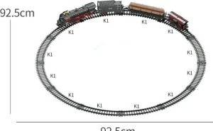 Madej Zestaw z pociągiem 48 elementów smoke, light, sound 13