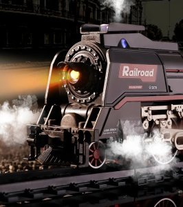 Madej Zestaw z pociągiem 48 elementów smoke, light, sound 5