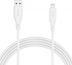 Kabel USB Ricomm USB-A - Lightning 1.2 m Czarny (RLS004ALW) 1