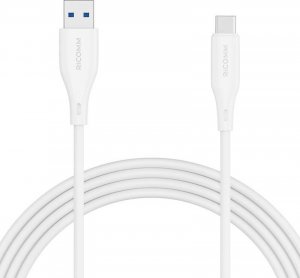 Kabel USB Ricomm USB-A - USB-C 1.2 m Biały (RLS004ACW) 1