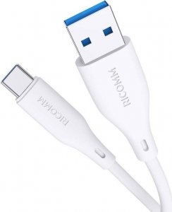 Kabel USB Ricomm USB-A - USB-C 2.1 m Biały (RLS007ACW) 3