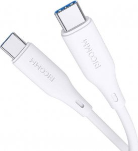 Kabel USB Ricomm USB-C - USB-C 1.2 m Biały (RLS304CCW) 4