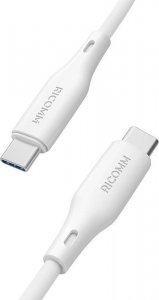 Kabel USB Ricomm USB-C - USB-C 1.2 m Biały (RLS304CCW) 6