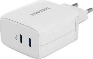 Ładowarka Ricomm Ładowarka sieciowa 65W GaN Ricomm RC652 EU, 2xUSB-C + kabel USB-C 2.1m 3