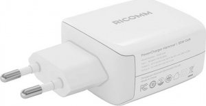 Ładowarka Ricomm Ładowarka sieciowa 65W GaN Ricomm RC652 EU, 2xUSB-C + kabel USB-C 2.1m 4