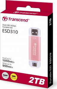 Dysk zewnętrzny SSD Transcend ESD310P 2TB Różowy (TS2TESD310P) 4
