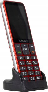 Telefon komórkowy Evolveo EasyPhone LT, Telefon dla seniorów z ładowarką, czerwony 2