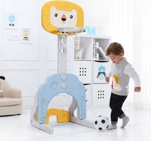 Costway Centrum aktywności dla dzieci 3w1 54 x 51 x 149cm 2