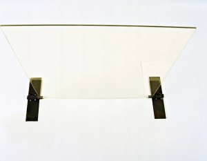 Hurtex Szyba kominkowa, do kominka, pieca wymiar 59x38 żaroodporna 800 st 4