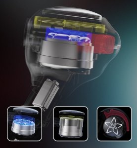 Słuchawki FiiO FiiO FH11 - Hybrydowe monitory douszne z przetwornikiem DD + BA 4