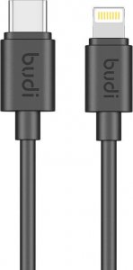 Kabel USB Budi USB-C - Lightning 1.2 m Czarny (023TL) 1
