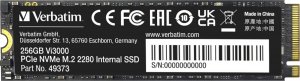 Dysk SSD Verbatim Vi3000 256GB M.2 2280 PCI-E x4 Gen4 NVMe (49373) 1