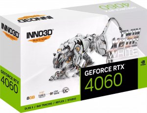 Karta graficzna Inno3D GeForce RTX 4060 Twin X2 OC White 8GB GDDR6 (N40602-08D6X-173051W) 3
