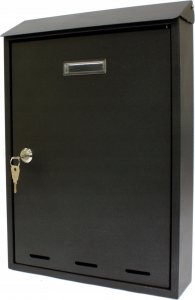 VeroTech Duża skrzynka na listy pocztowa 380x260x70mm Verotech (3140/2_BLACK) 1