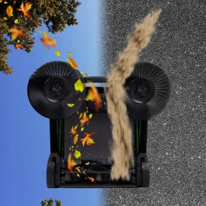 Kanwod ZAMIATARKA RĘCZNA DO LIŚCI KOSTKI TARASU GARAŻU 3x szczotka DUŻY ZESTAW XL 3