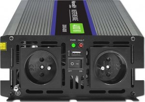 Przetwornica Qoltec Przetwornica napięcia Monolith 4000 MS Wave | 12V na 230V | 2000/4000W | USB 5