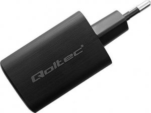 Ładowarka Qoltec Ładowarka sieciowa 65W GaN ULTRA | 5-20V | 2.25-3.25A | 1 x USB typ C PD | 1 x USB | Czarna 2