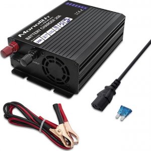 Qoltec Inteligentna ładowarka Monolith do akumulatorów LiFePO4 AGM GEL SLA | 20A | 12V 10