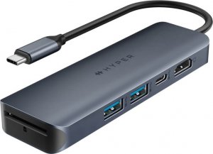 HUB USB HyperDrive Koncentrator HyperDrive Next 6-Port USB-C Hub HDMI/4K60Hz/SD/MAC/PC/Chromebook/ 1