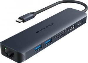 HUB USB HyperDrive Koncentrator HyperDrive Next 7-Port USB-C Hub HDMI/4K60Hz/SD/RJ45/100W PD Pas-trought 1