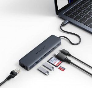 HUB USB HyperDrive Koncentrator HyperDrive Next 7-Port USB-C Hub HDMI/4K60Hz/SD/RJ45/100W PD Pas-trought 2