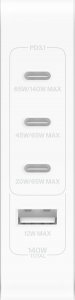 Ładowarka Belkin Ładowarka cienna 140W 4-ports (3xC 1xA) UK, EU, US Plugs biała 3