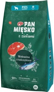 Pan Mięsko Z Ziołami Wołowina z tuńczykiem (dorosły) chrupki S 20kg 1